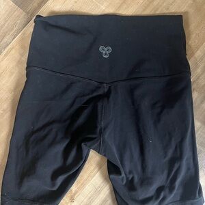 TNA Black High-Waisted bike Shorts